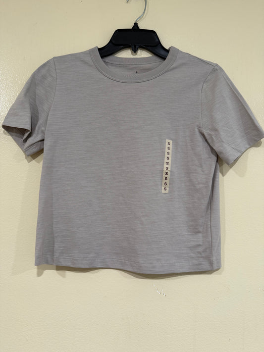 woman's charcoal cropper t shirt